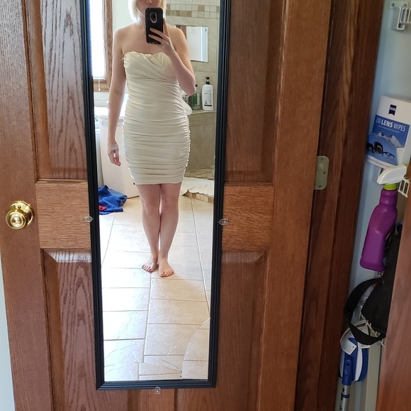 White strapless dress - Picture 1 of 4